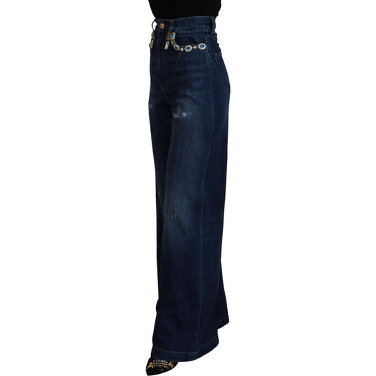 Dolce & Gabbana Embellished Straight Leg Designer Jeans Dolce & Gabbana