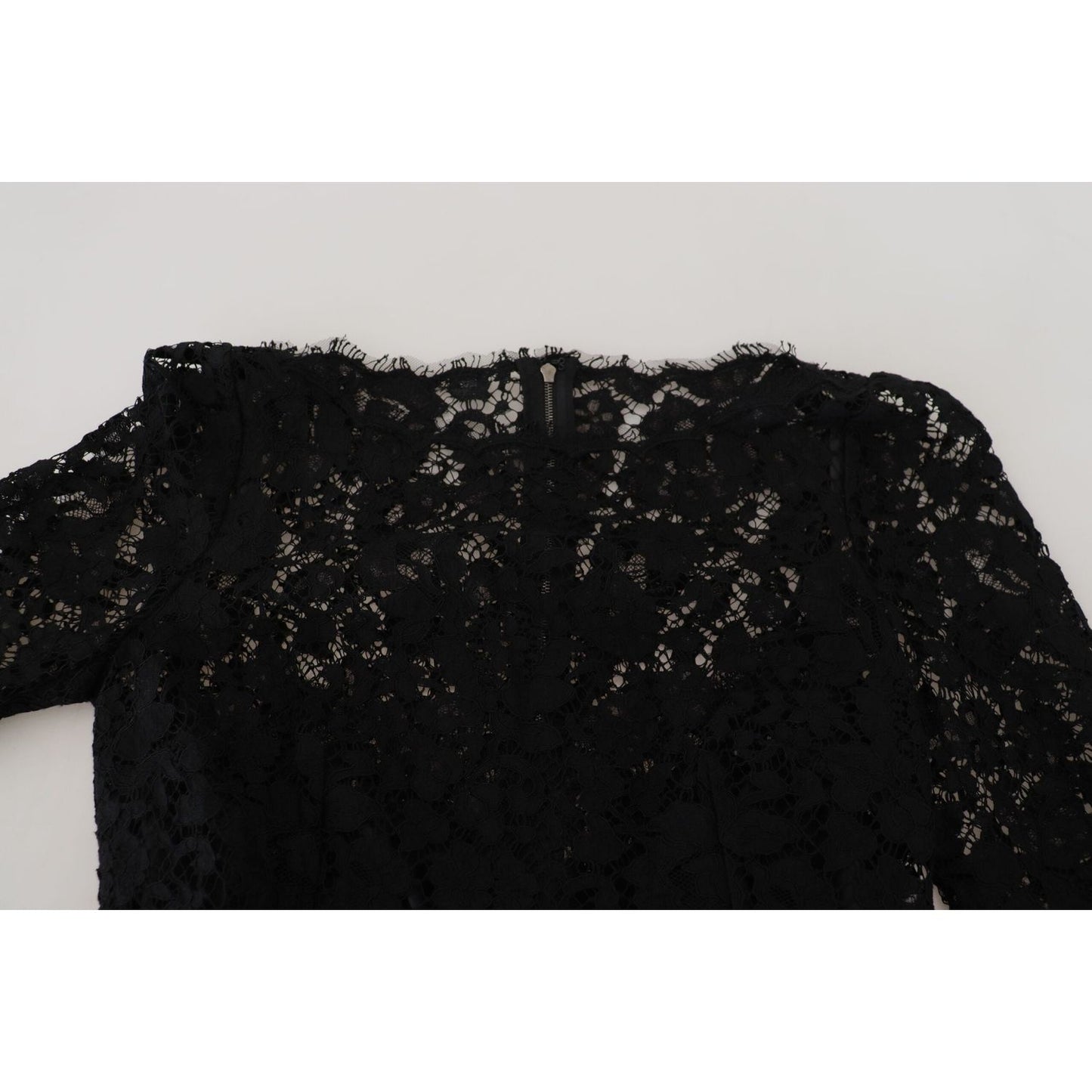 Dolce & Gabbana Elegant Floral Lace Long Sleeve Top Dolce & Gabbana