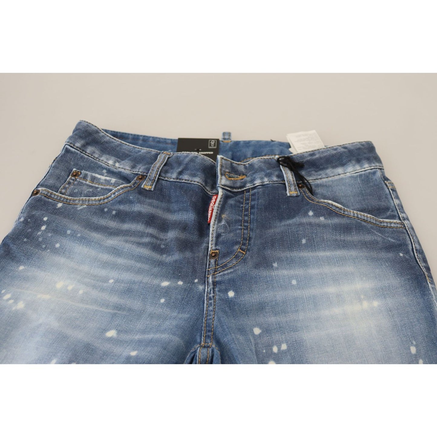 Dsquared² Chic Cropped Blue Denim - Elevate Your Casual Look Dsquared²