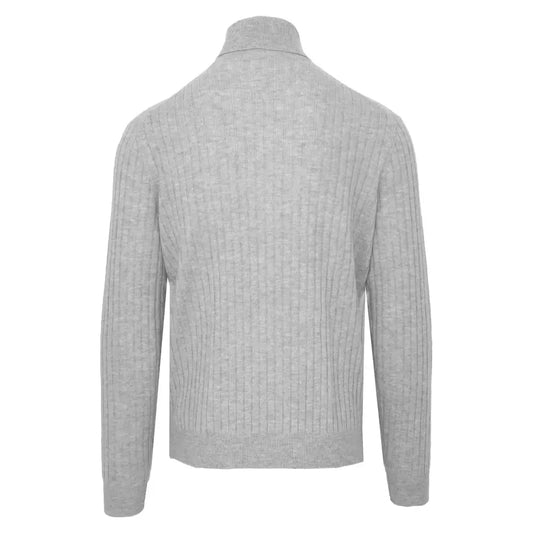 Malo Elegant Wool Cashmere Turtleneck Sweater Malo