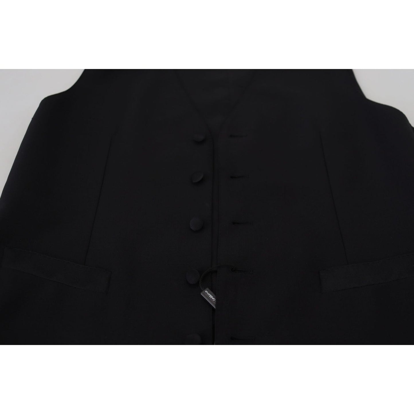 Dolce & Gabbana Elegant Black Formal Dress Vest Dolce & Gabbana