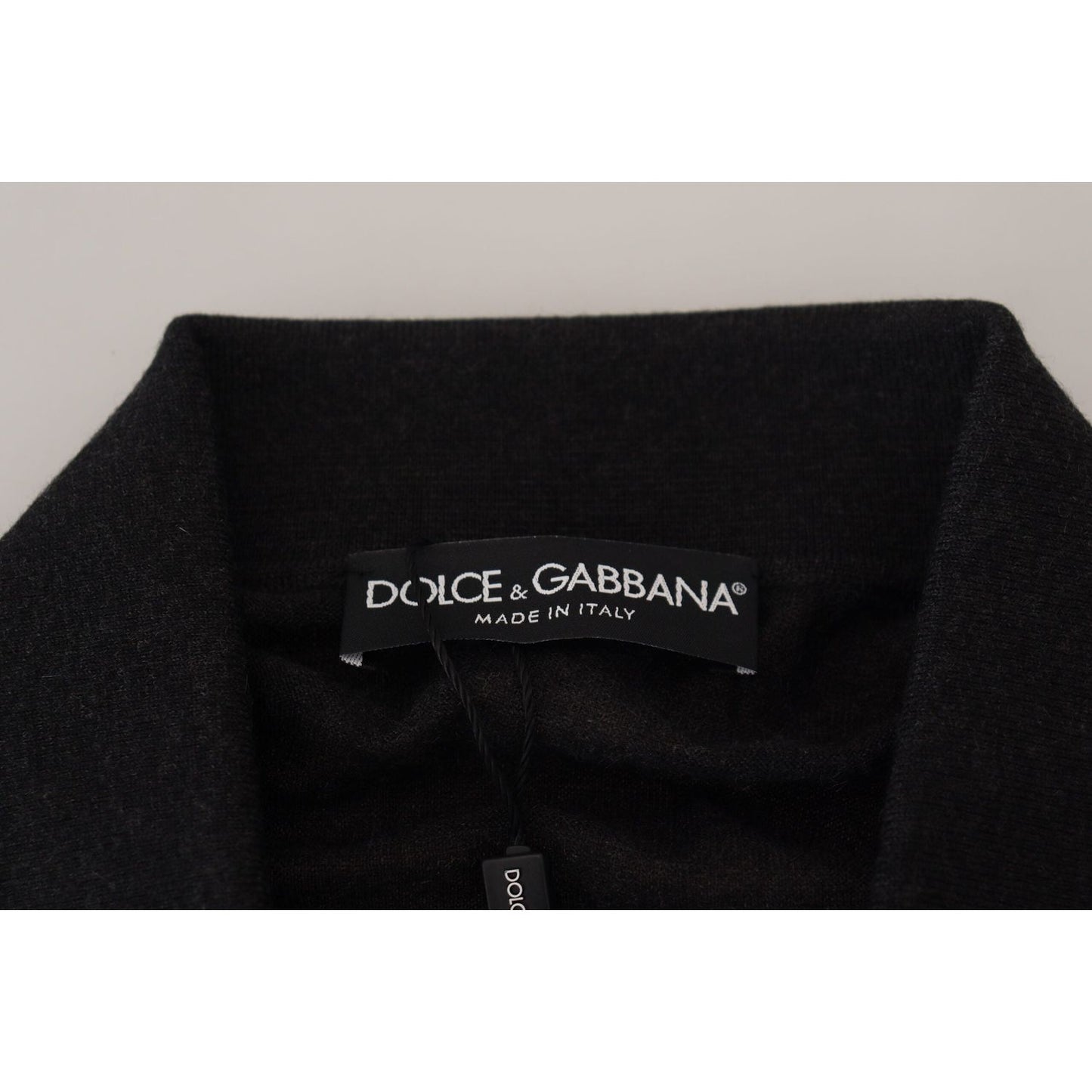 Dolce & Gabbana Elegant Black Cashmere Pullover Sweater Dolce & Gabbana