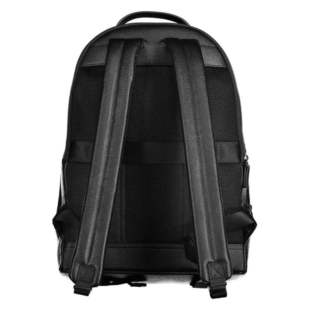 Tommy Hilfiger Black Polyethylene Men Backpack Tommy Hilfiger