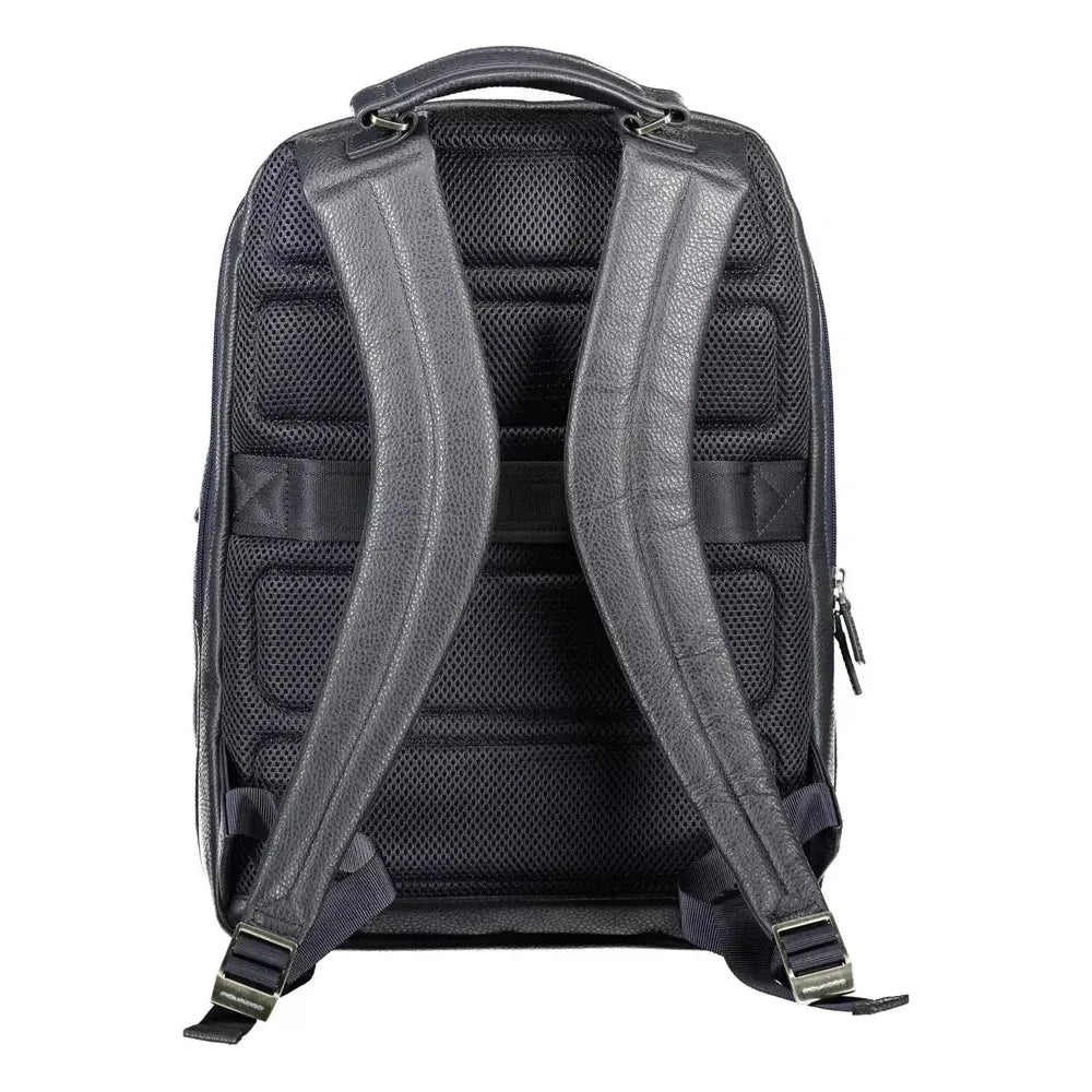 Piquadro Blue Leather Men Backpack Piquadro