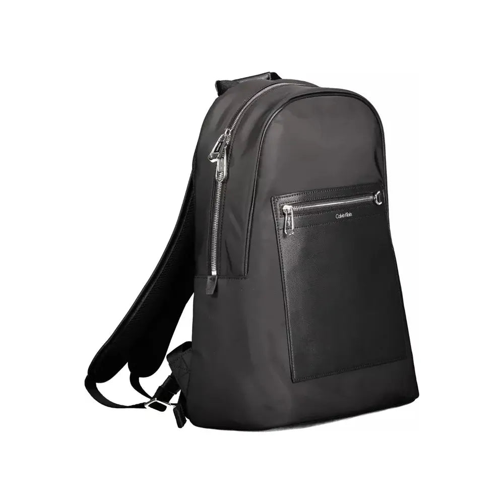 Calvin Klein Black Polyester Men Backpack Calvin Klein