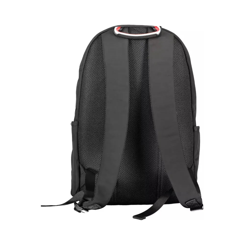 Tommy Hilfiger Black Polyester Men Backpack Tommy Hilfiger