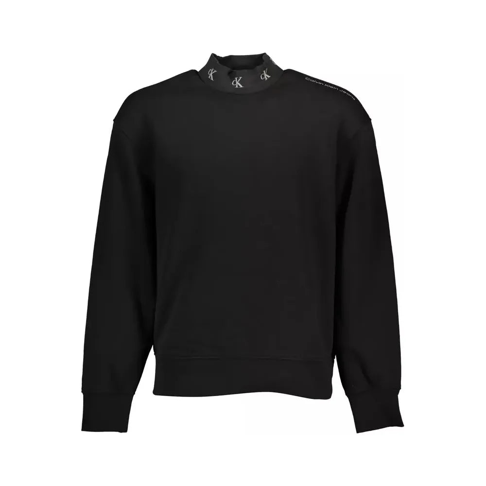 Calvin Klein Black Cotton Men Sweater Calvin Klein