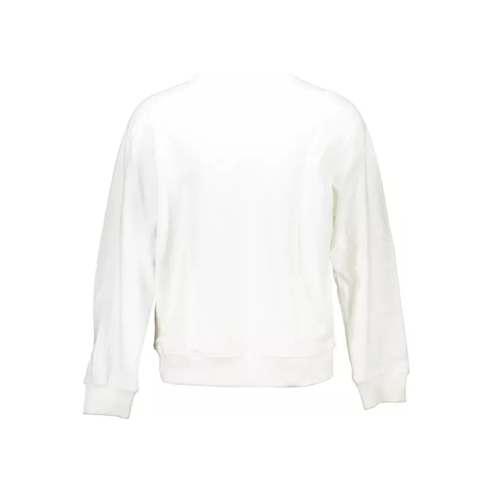 Calvin Klein White Cotton Men Sweater Calvin Klein