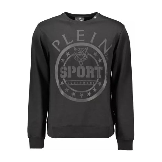 Plein Sport Black Cotton Men Sweater Plein Sport