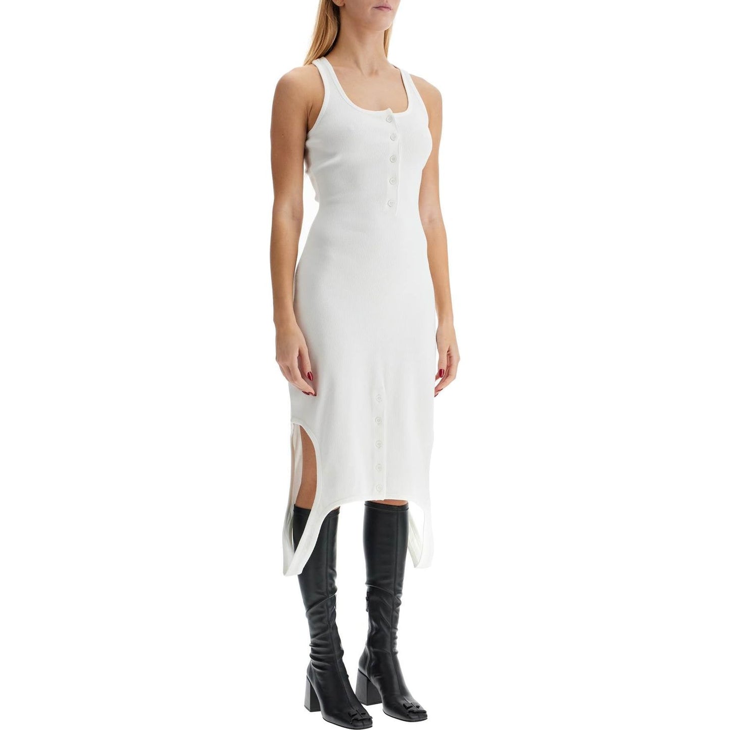 Courreges pleat dress with midi length