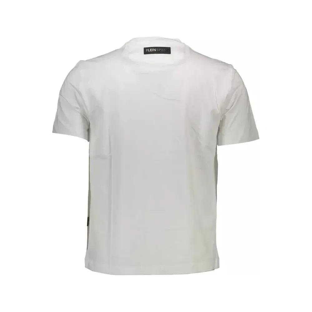 Plein Sport White Cotton Men T-Shirt Plein Sport