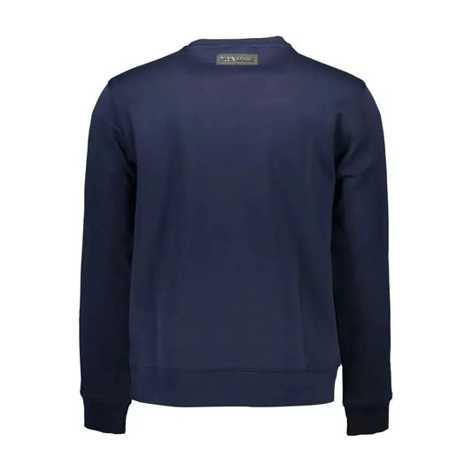 Plein Sport Blue Cotton Men Sweater Plein Sport