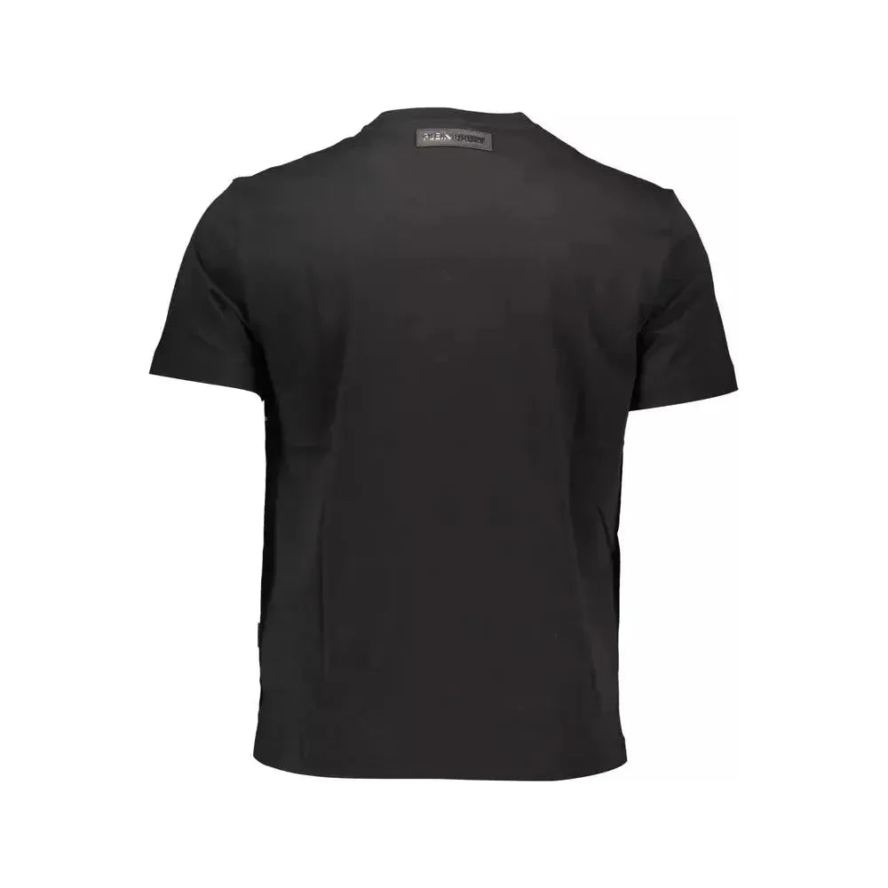 Plein Sport Black Cotton Men T-Shirt Plein Sport