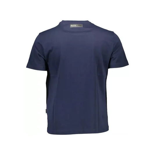 Plein Sport Blue Cotton Men T-Shirt Plein Sport