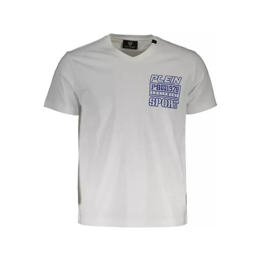 Plein Sport White Cotton Men T-Shirt Plein Sport