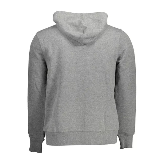 Cavalli Class Gray Cotton Men Sweatshirt Cavalli Class