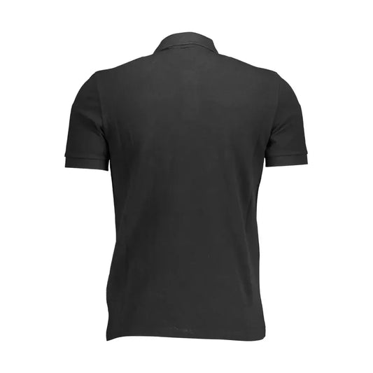 Napapijri Black Cotton Men Polo Shirt Napapijri