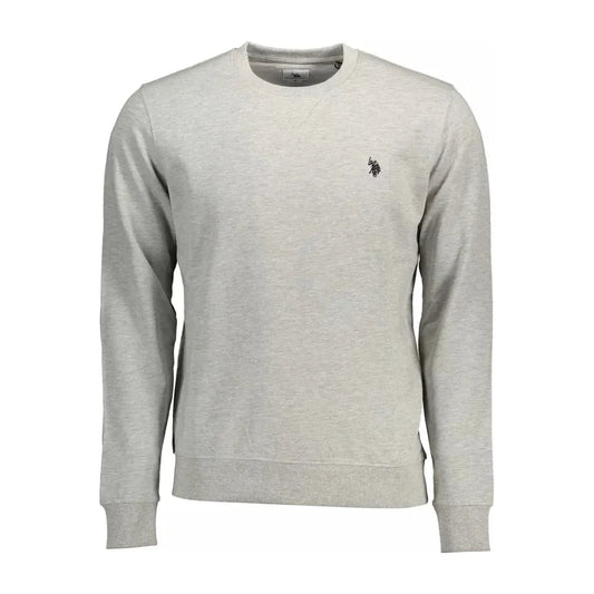 U.S. POLO ASSN. Gray Cotton Men Sweater U.S. POLO ASSN.