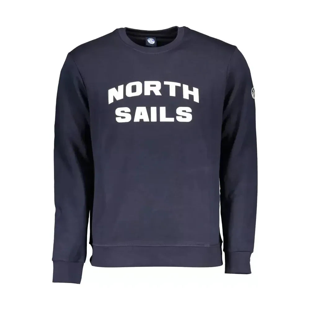 North Sails Blue Cotton Men Sweater North Sails