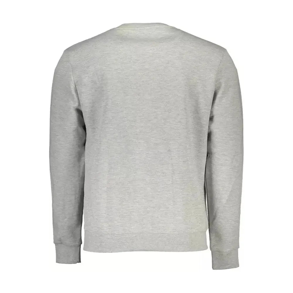 North Sails Gray Cotton Men Sweater North Sails