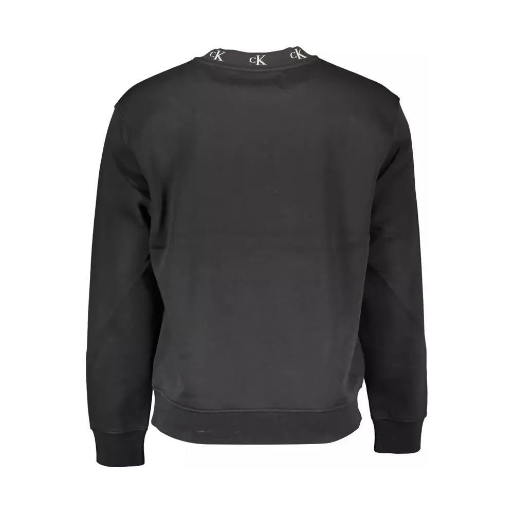 Calvin Klein Black Cotton Men Sweater Calvin Klein