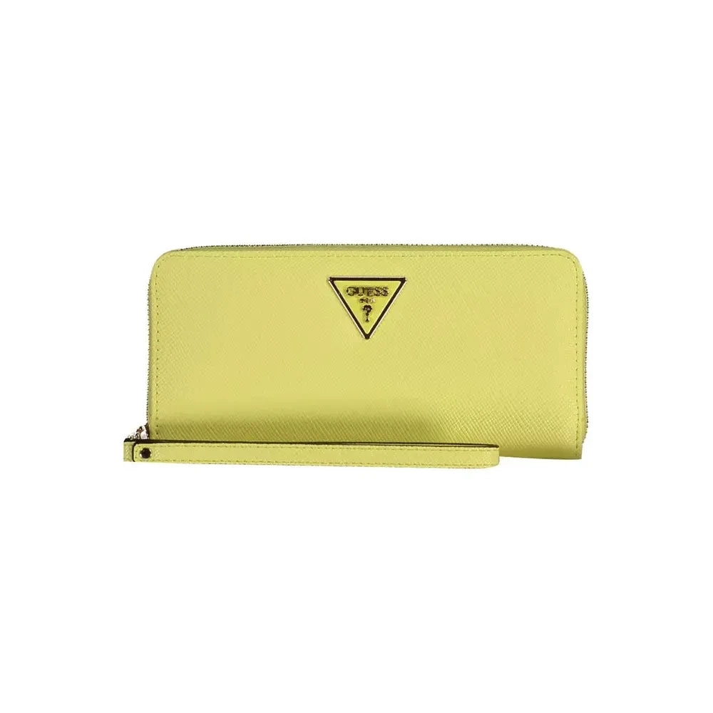 Guess Jeans Yellow Polyethylene Women Wallet Guess Jeans