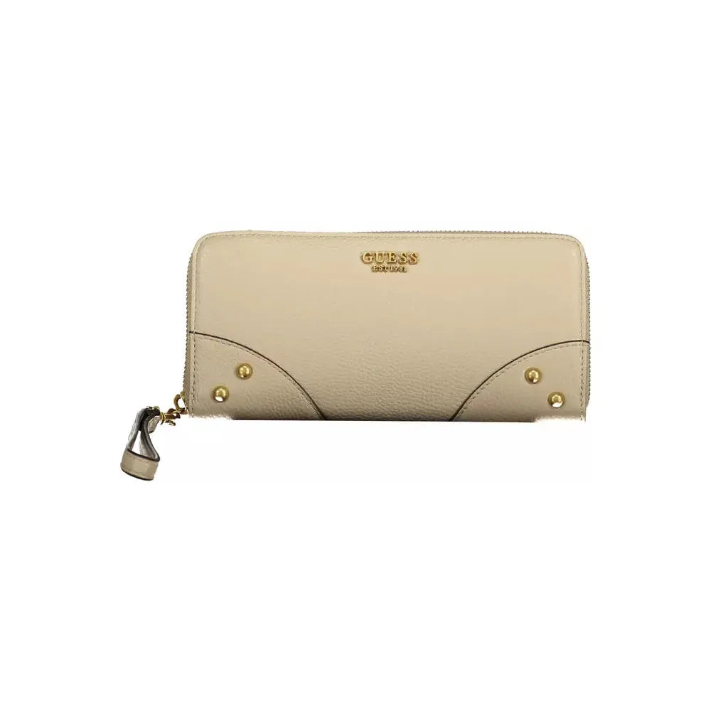 Guess Jeans Beige Polyethylene Women Wallet Guess Jeans