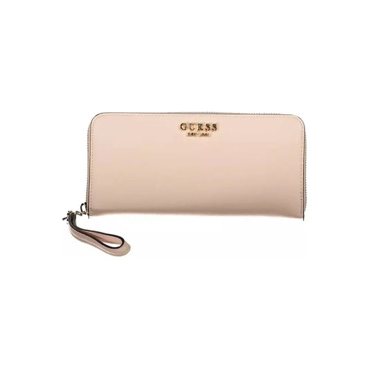 Guess Jeans Pink Polyethylene Women Wallet Guess Jeans