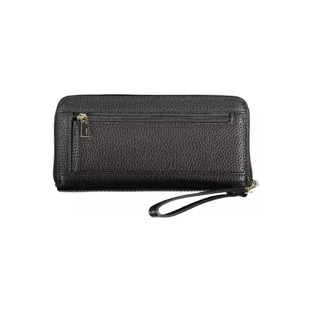 Guess Jeans Black Polyethylene Women Wallet Guess Jeans