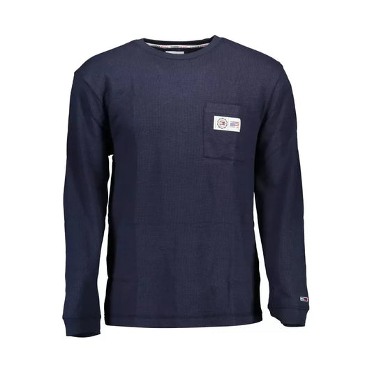 Tommy Hilfiger Blue Cotton Men Sweater Tommy Hilfiger