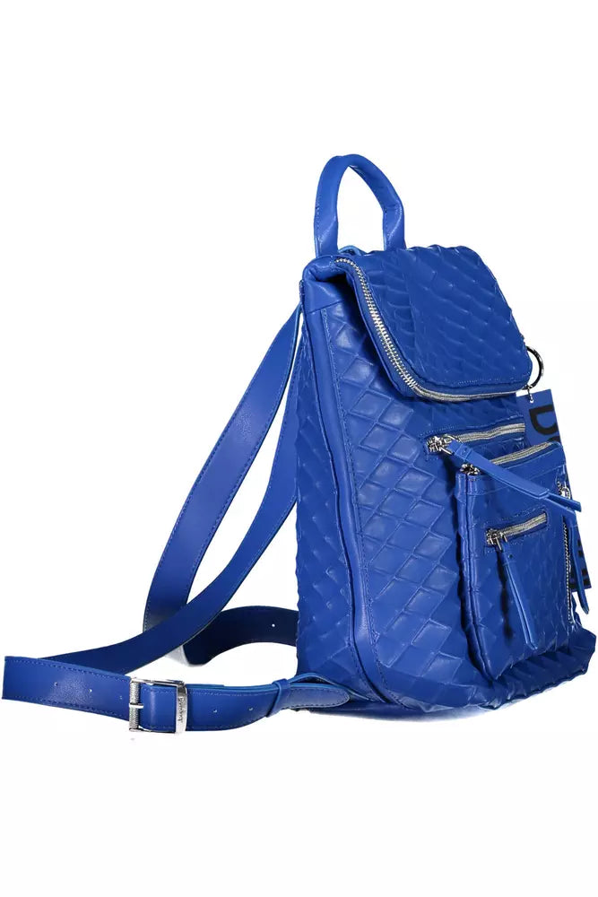 Front view with bag zipped and handles upright.