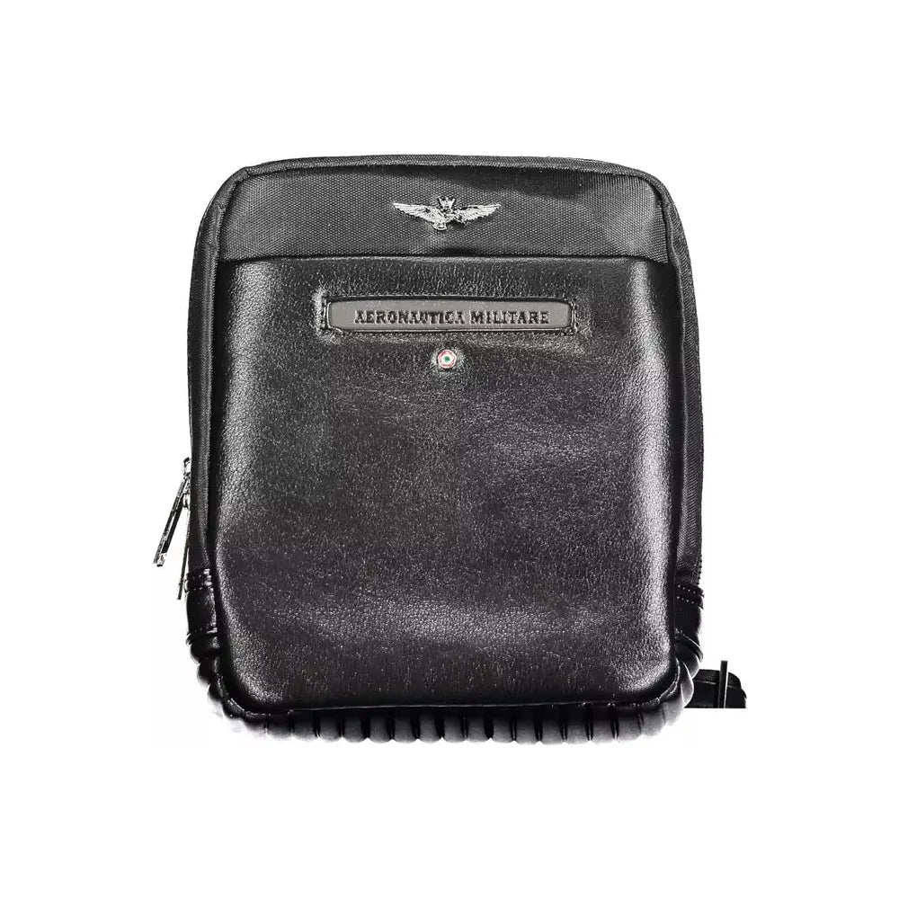 Aeronautica Militare Black Polyester Men Shoulder Bag Aeronautica Militare