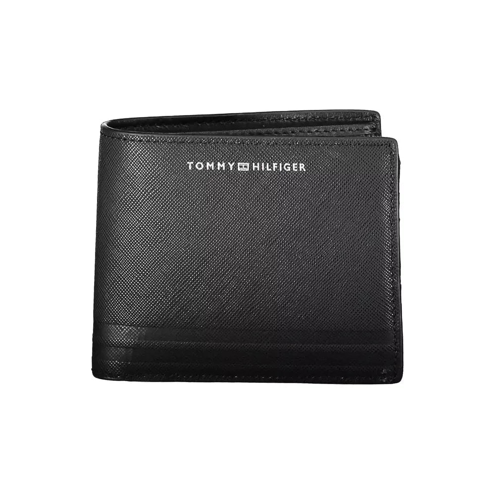 Tommy Hilfiger Black Leather Men Wallet Tommy Hilfiger