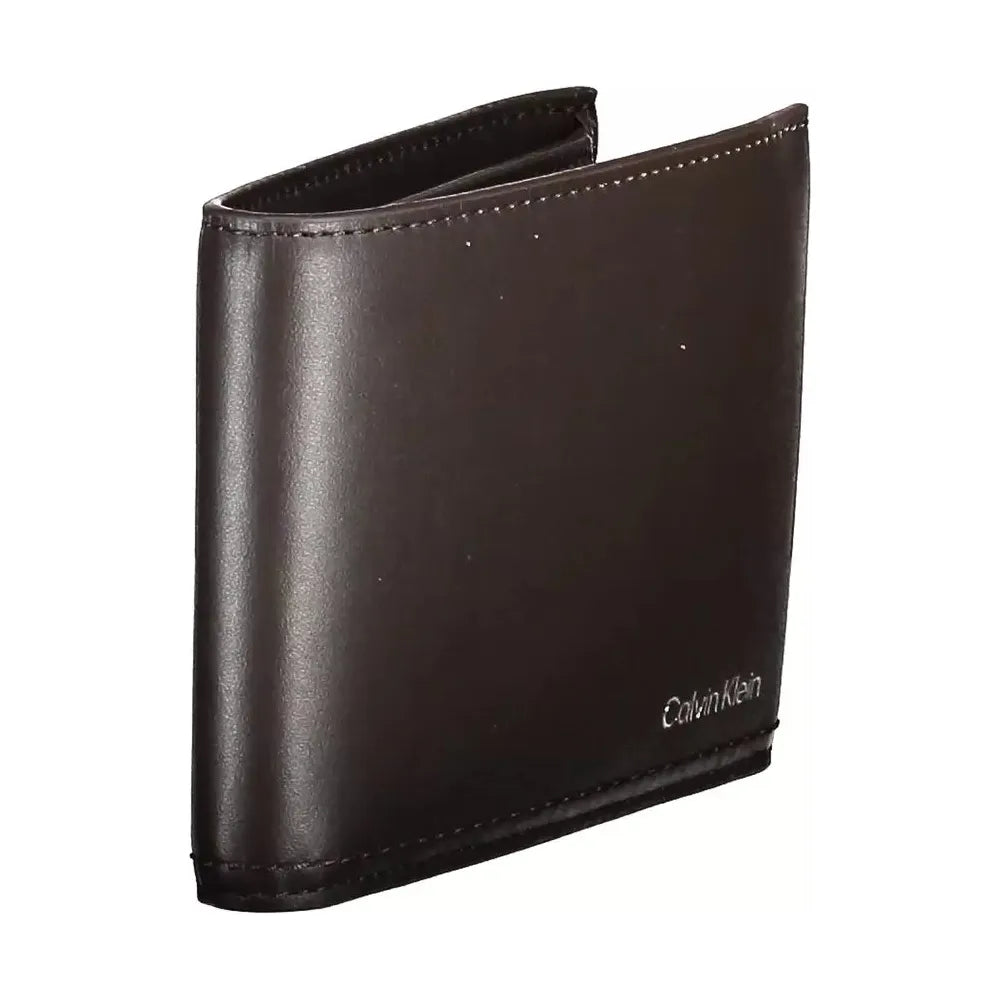 Calvin Klein Brown Leather Men Wallet Calvin Klein