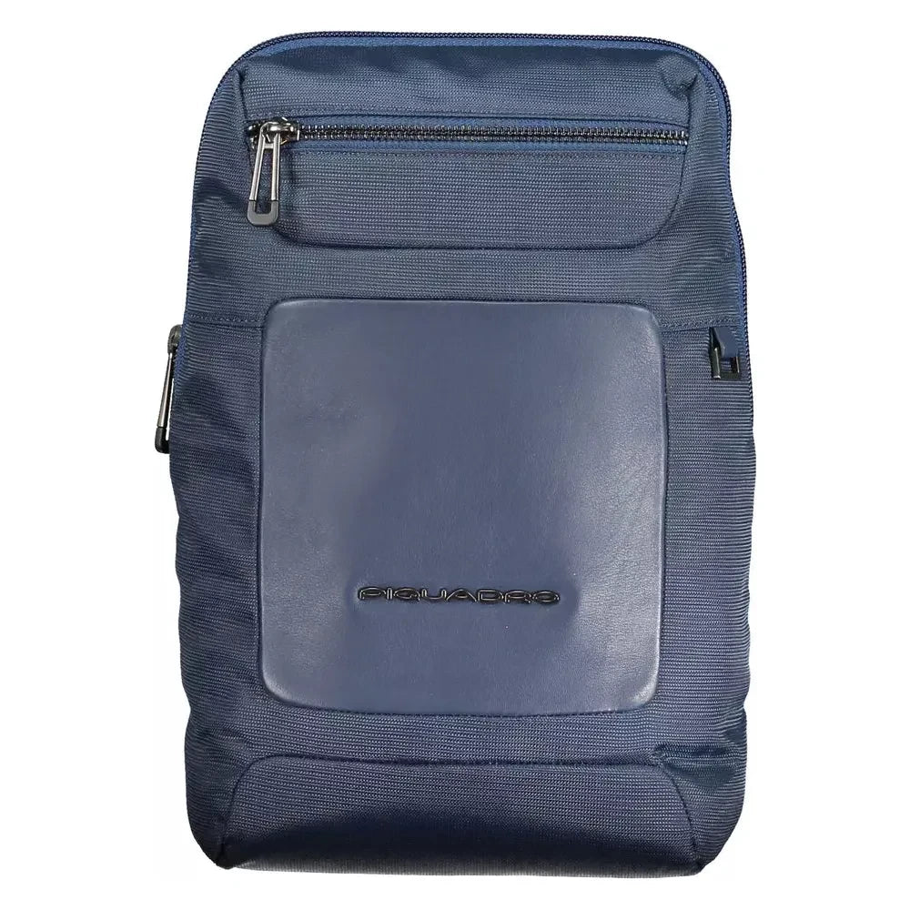 Piquadro Blue Recycled Men Shoulder Bag Piquadro