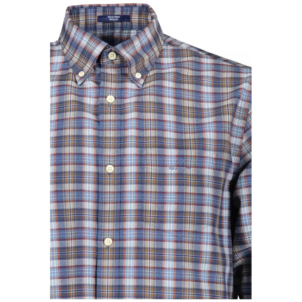 Gant Blue Cotton Men Shirt Gant