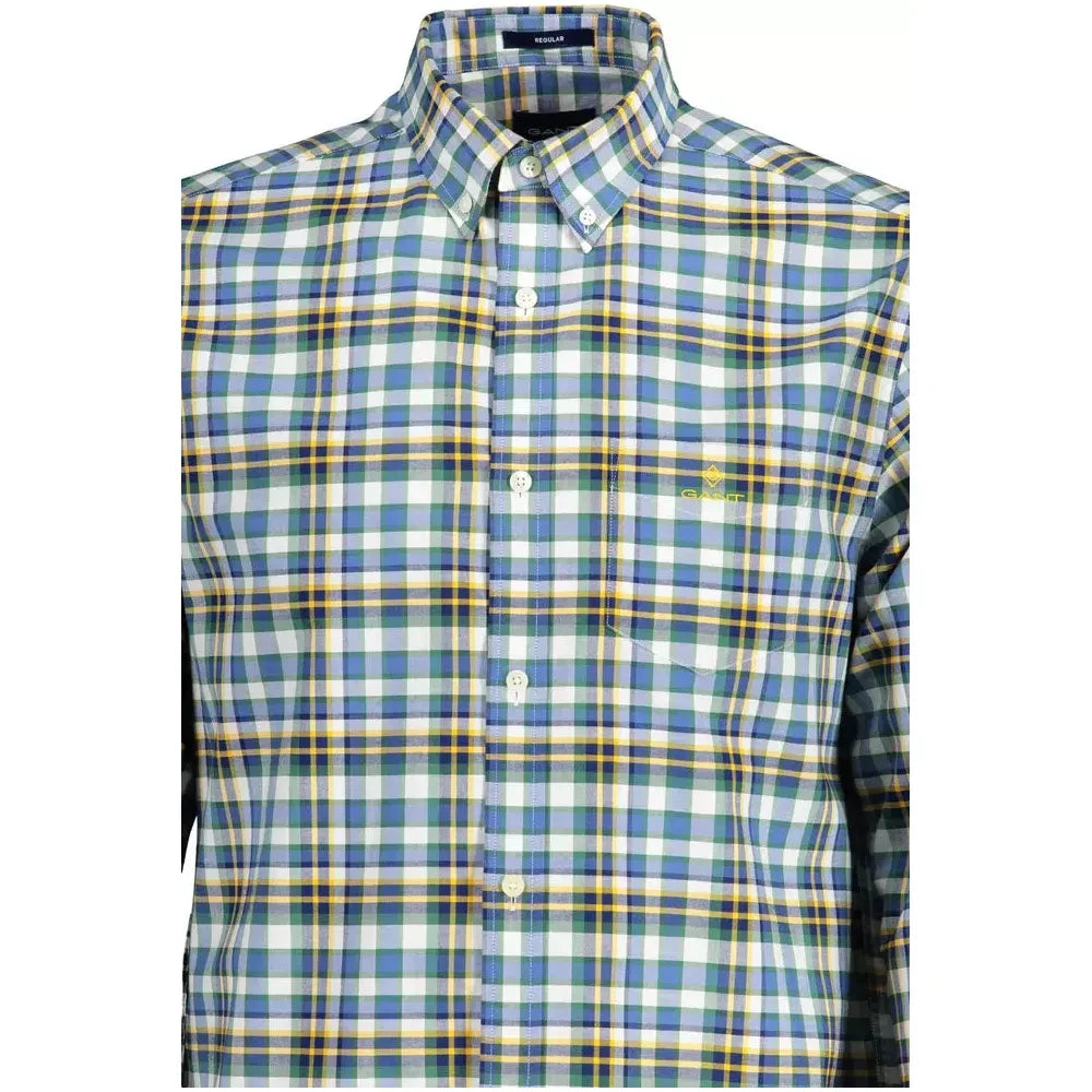 Gant Blue Cotton Mens Shirt Gant