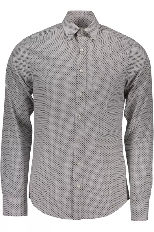 Gant White Cotton Men Shirt Gant