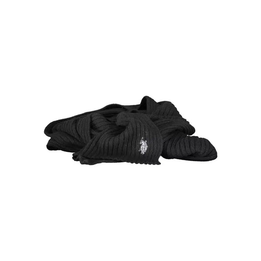 U.S. POLO ASSN. Black Wool Men Scarf U.S. POLO ASSN.