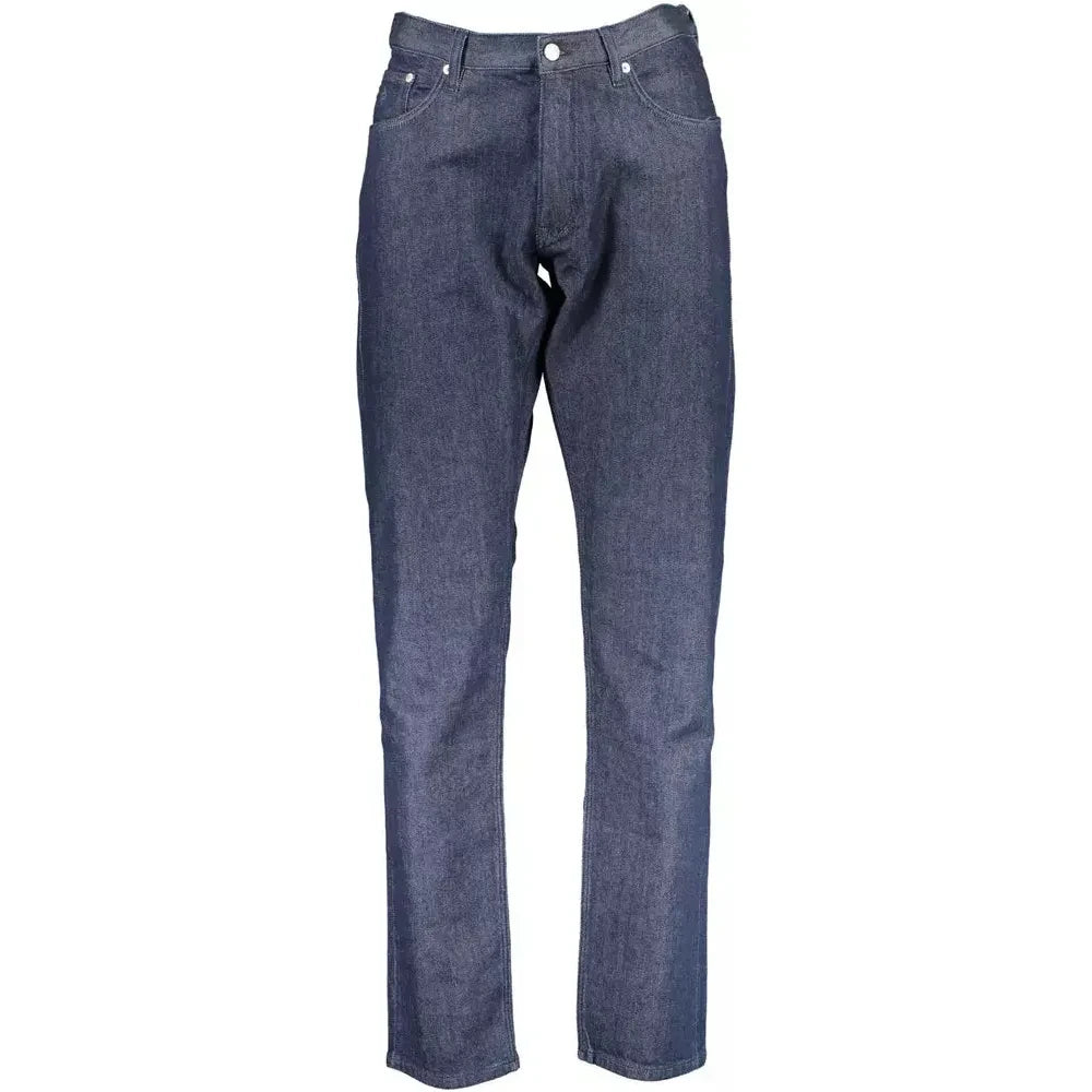 Gant Blue Cotton Men Jeans Gant