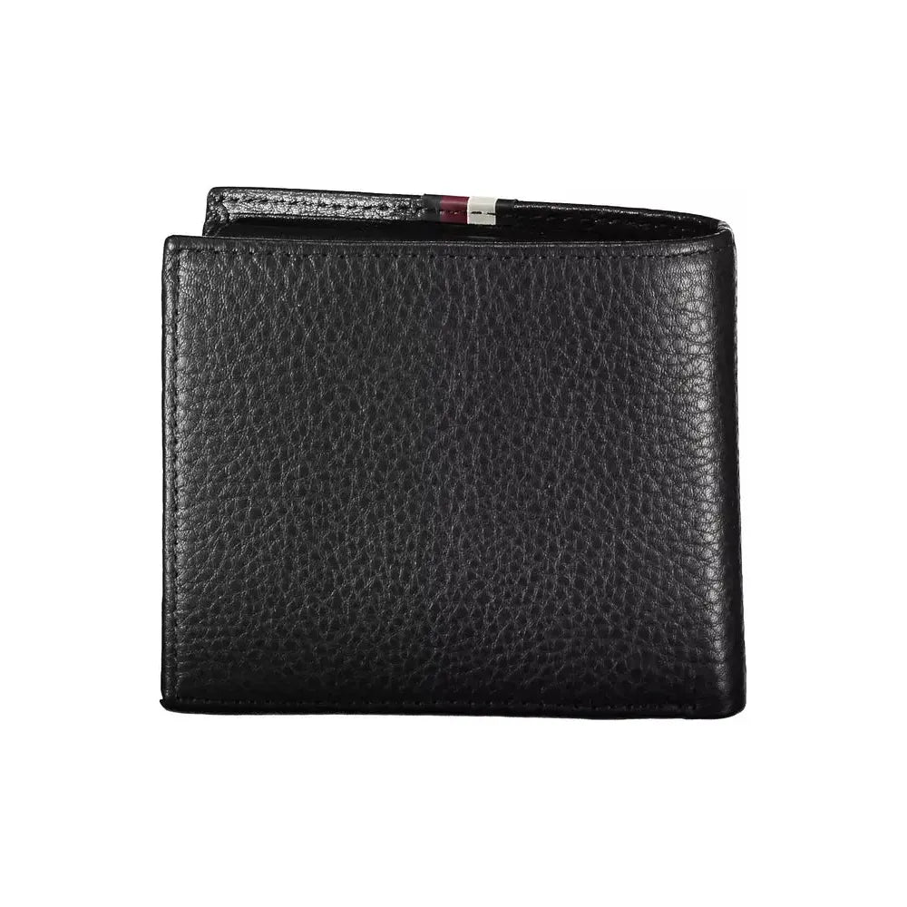 Tommy Hilfiger Black Leather Men Wallet Tommy Hilfiger