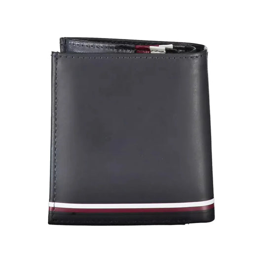 Tommy Hilfiger Blue Leather Men Wallet Tommy Hilfiger