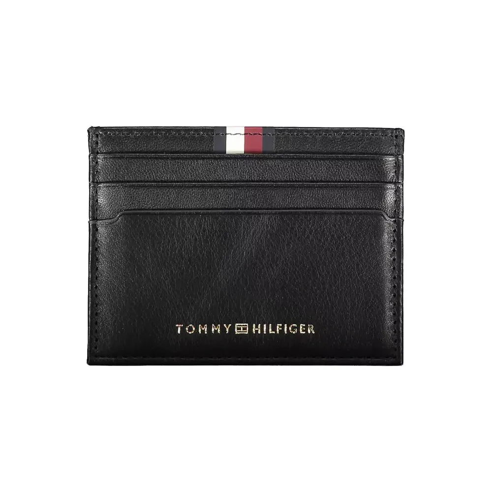 Tommy Hilfiger Black Leather Men Wallet Tommy Hilfiger