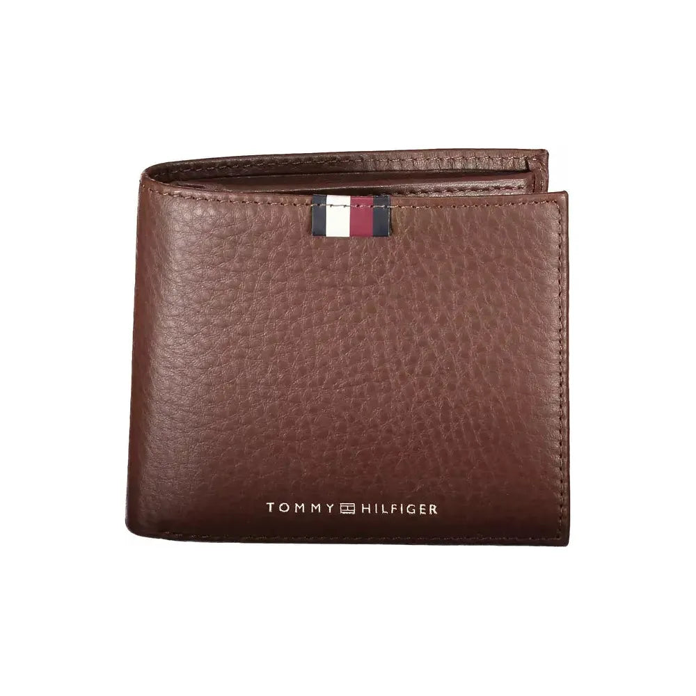 Tommy Hilfiger Brown Leather Men Wallet Tommy Hilfiger