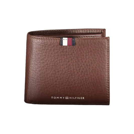 Tommy Hilfiger Brown Leather Men Wallet Tommy Hilfiger