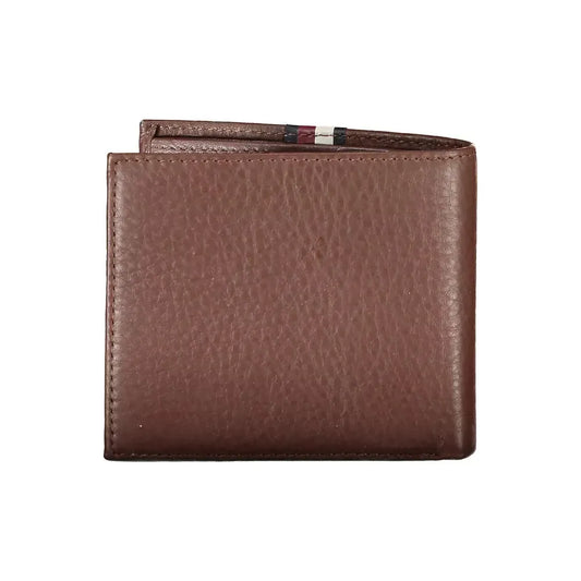 Tommy Hilfiger Brown Leather Men Wallet Tommy Hilfiger