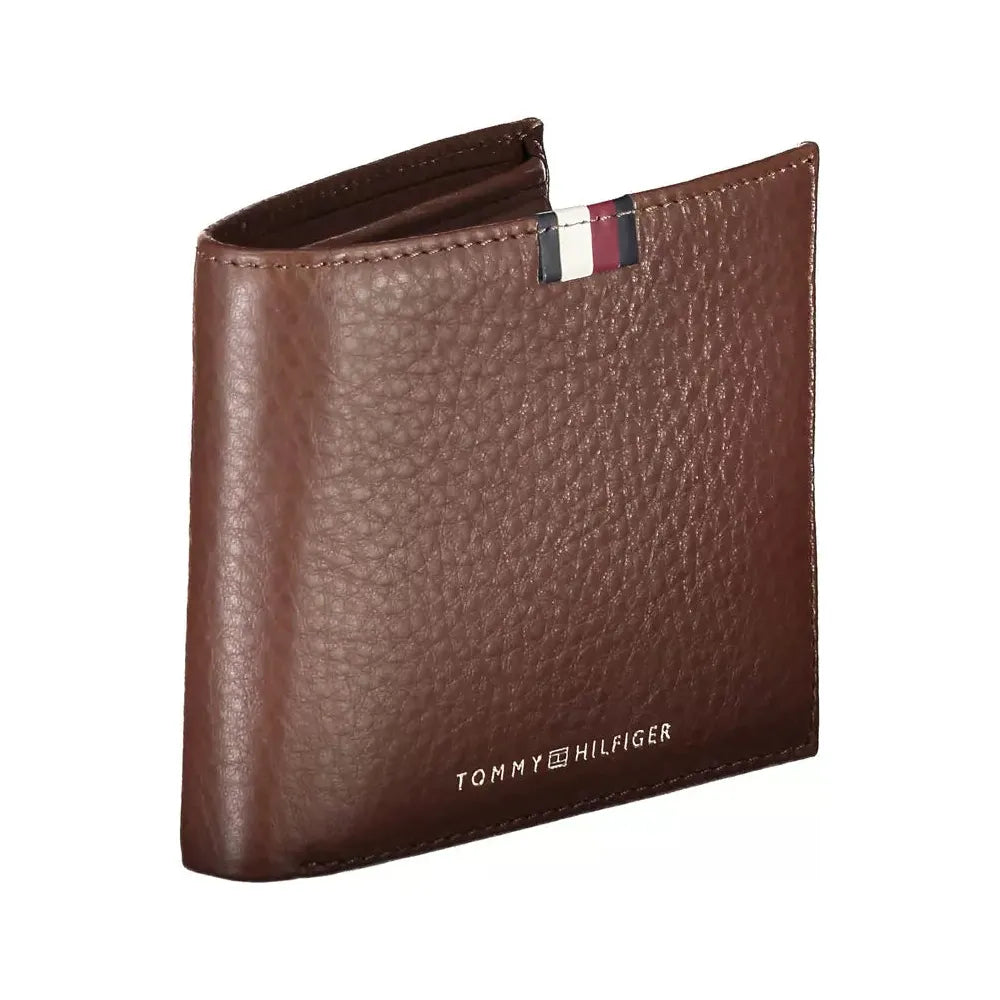 Tommy Hilfiger Brown Leather Men Wallet Tommy Hilfiger