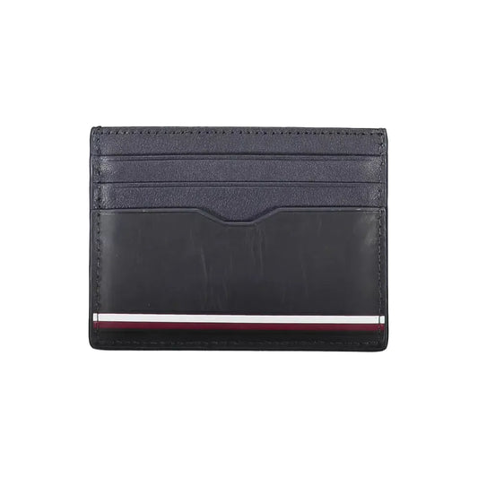 Tommy Hilfiger Blue Leather Men Wallet Tommy Hilfiger