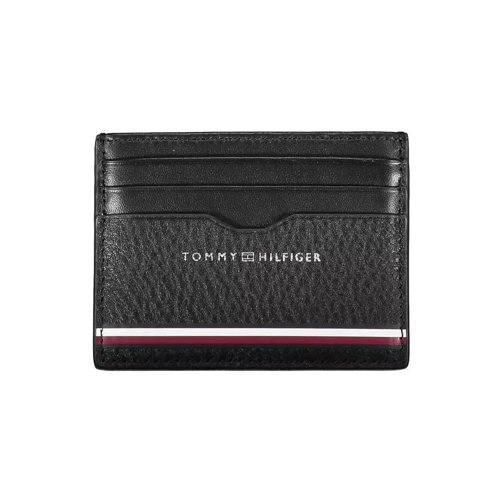 Tommy Hilfiger Black Leather Men Wallet Tommy Hilfiger