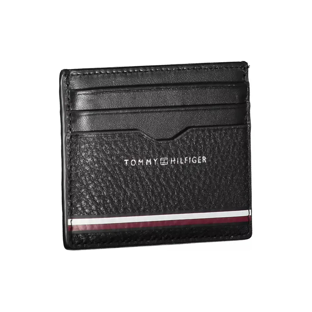 Tommy Hilfiger Black Leather Men Wallet Tommy Hilfiger